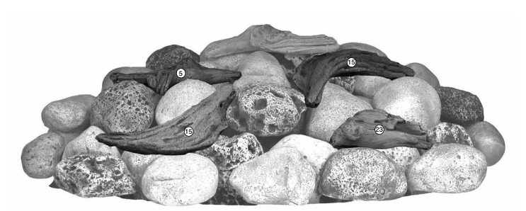 Aura Landscape Pebble & Driftwood Set